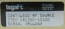 Tegal CR1330-10100 MHz Controller Cont 6550 RF Source Tegal 6550 Etcher *working - Tech Equipment Spares, LLC