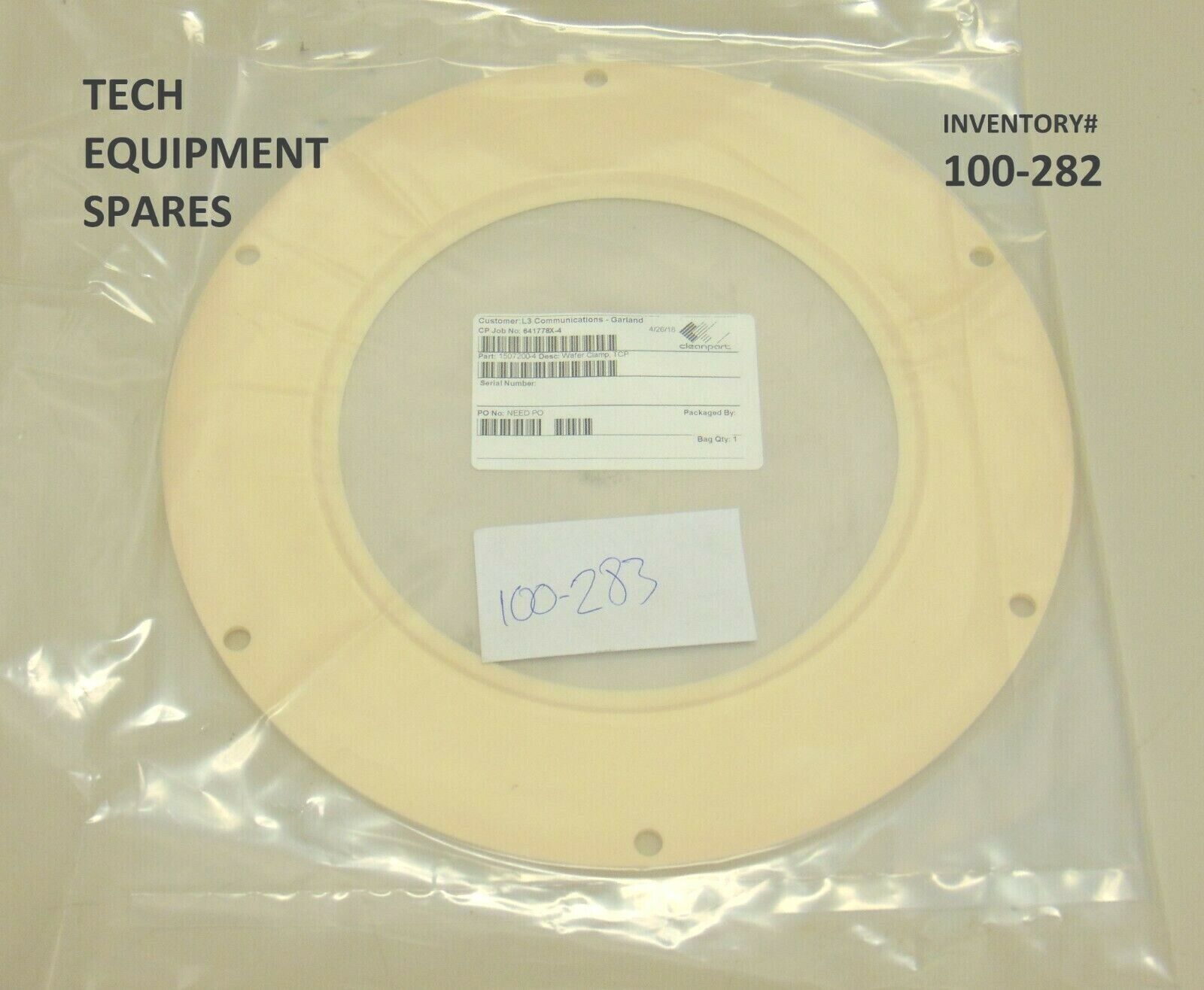 ラママ様確認用 LAM 1507200-4 Wafer Clamp TCP *cleaned | Tech Equipment Spares, LLC