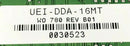 United Electronics Industries 700-016 UEI-DDA-16 UEI-DDA-16MT W0 780 Rev B01 PCB - Tech Equipment Spares, LLC