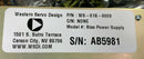 Western Servo Design WS-018-0009 Bias Power Supply (new surplus) - Tech Equipment Spares, LLC