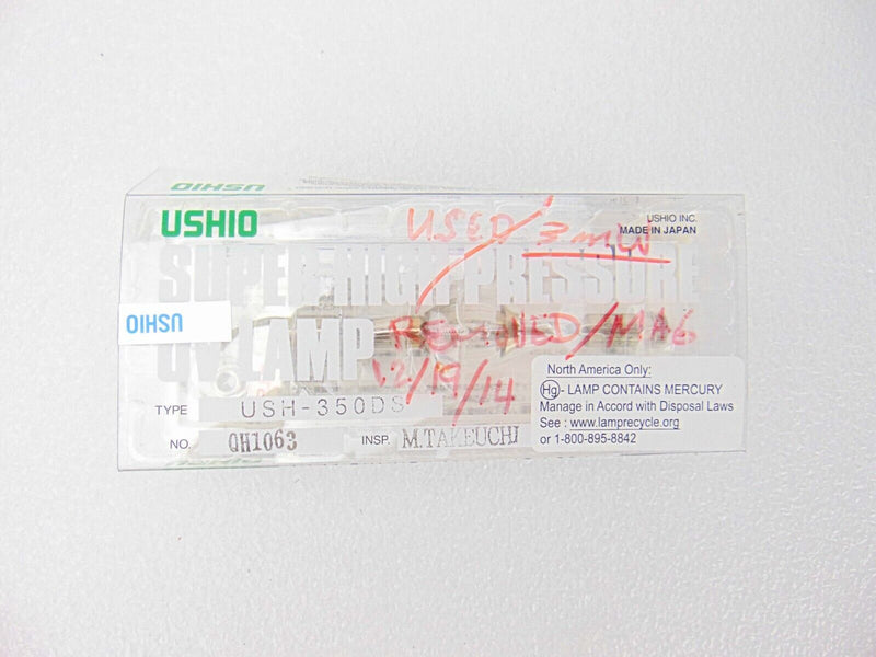 Ushio USH-350DS Super High Pressure UV Lamp *used working - Tech Equipment Spares, LLC
