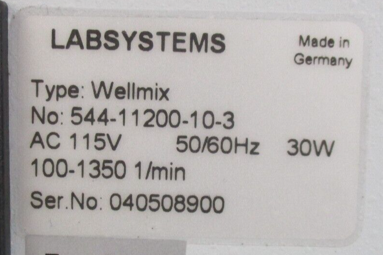 Thermo Labsystems Wellmix *used working