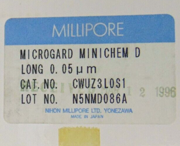 Millipore CWUZ3L0S1 Microgard Minichem D, lot of 5 *new surplus - Tech Equipment Spares, LLC