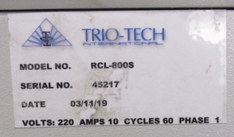 FTS Systems Trio-Tech RCL-800S Recirculating Chiller *used tested working