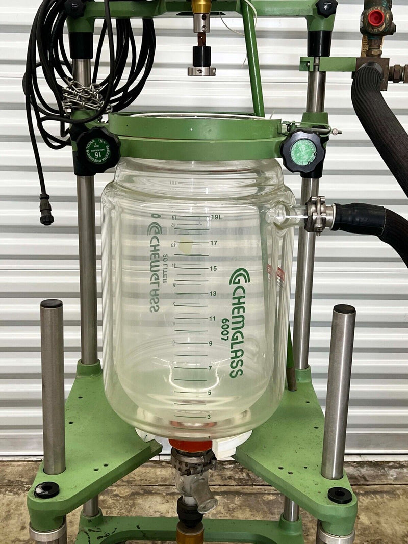 Chemglass 6007 20 Liter Jacketed Glass Reactor