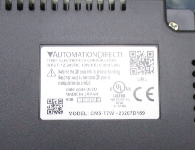 Automation Direct CM5-T7W Touch Screen Panel *new surplus