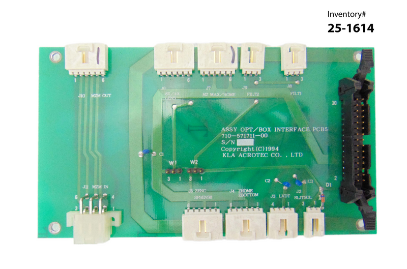 KLA Acrotec 710-571711-00 ASSY OPT BOX Interface PCB5 *used working - Tech Equipment Spares, LLC