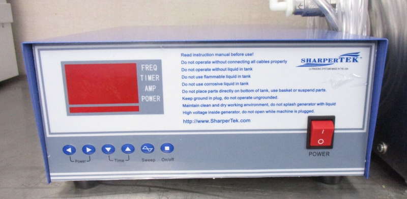 SharperTek 10G Ultrasonic Cleaning Tank 900 Ultrasonic Generator *used working