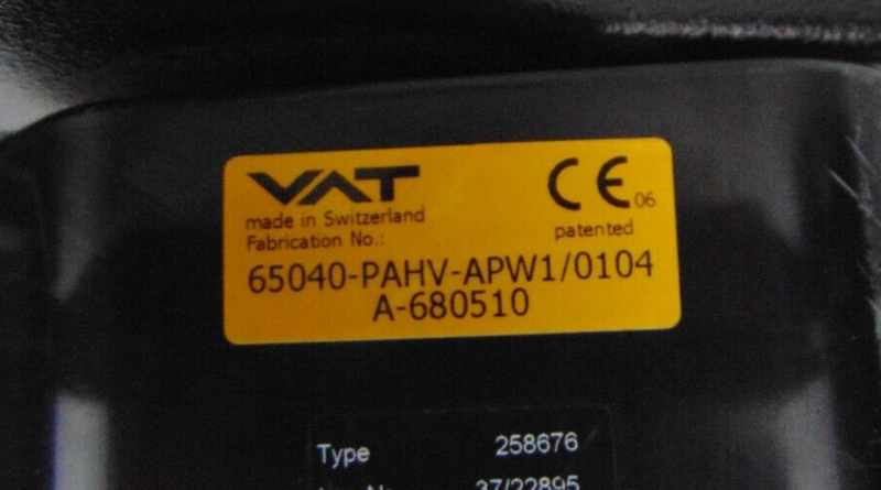 VAT 65040-PAHV-AXS1 Pendulum Valve, lot of 2 *non-working - Tech Equipment Spares, LLC