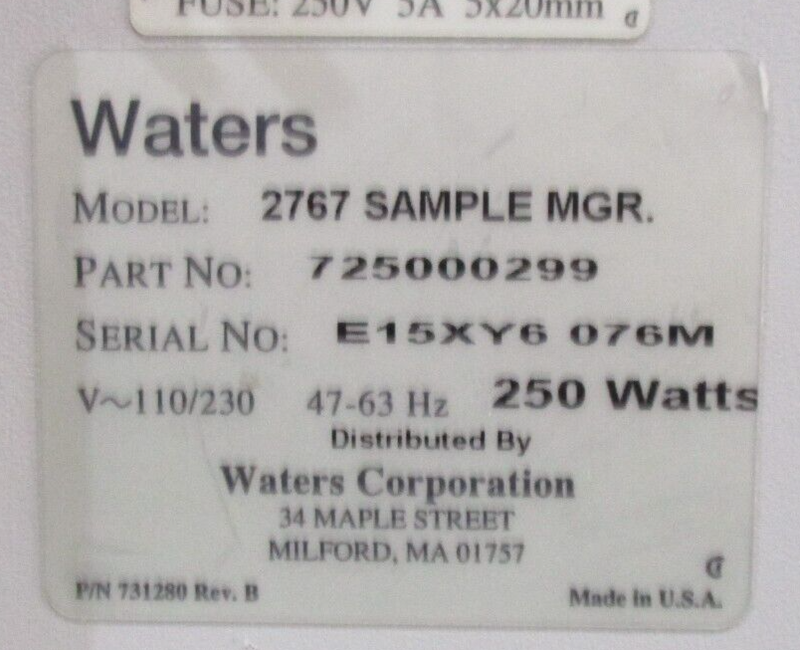 Waters 2767 Sample Manager 725000299 *untested