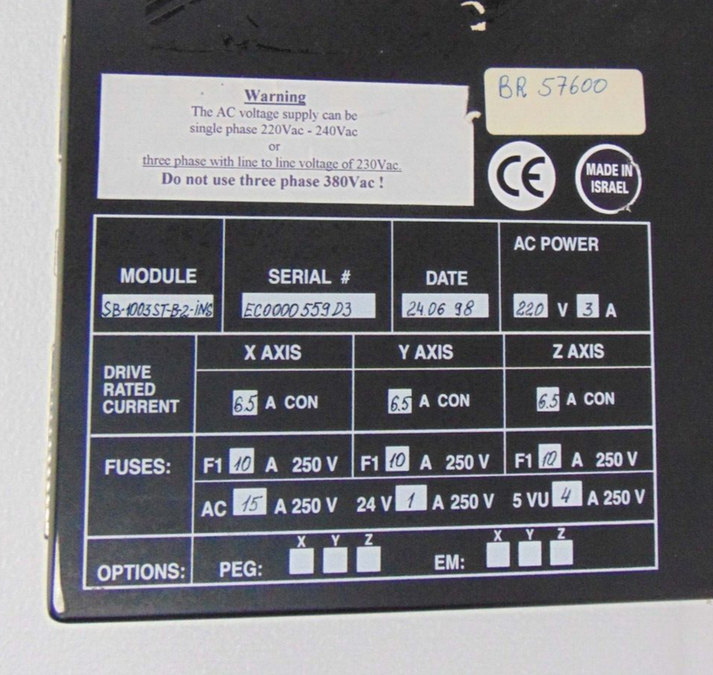 Ins Controller ACS Digital Current Loop SB-1003ST-B-2-INS Servo Drive Controller *used ...