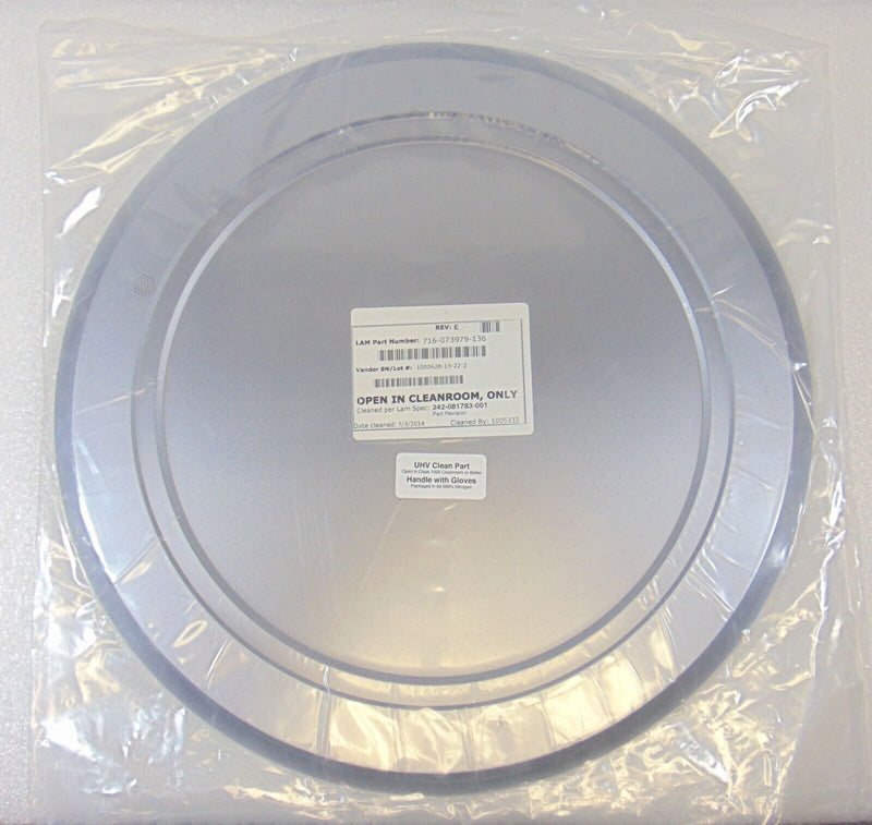 LAM Research 716-073979-136 Plate *new surplus, 90 day warranty*