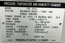 Tabai Espec TPC-411D Pressure Temperature and Humidity Chamber *used working - Tech Equipment Spares, LLC