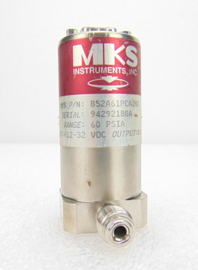 MKS 852A61PCA2NC Pressure Transducer 60PSIA *used working - Tech Equipment Spares, LLC