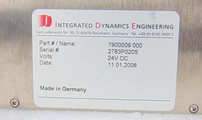 Integrated Dynamics Engineering IDE 7900009 000 Pre-Aligner