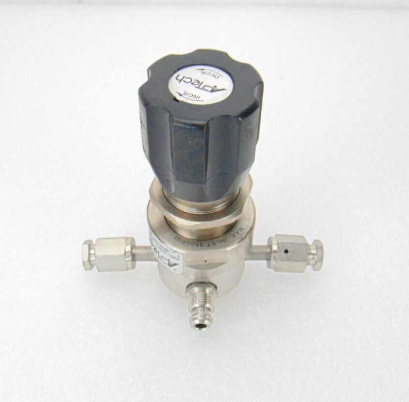 APTech AP1010SM 3PW FV4 FV4 0 P Regulator, Inlet 3500 PSI, Outlet 100 PSI *used - Tech Equipment Spares, LLC