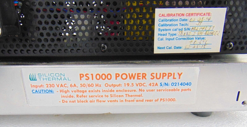 Silicon Thermal PS1000 Power Supply Controller Temperature Forcing Assembly - Tech Equipment Spares, LLC