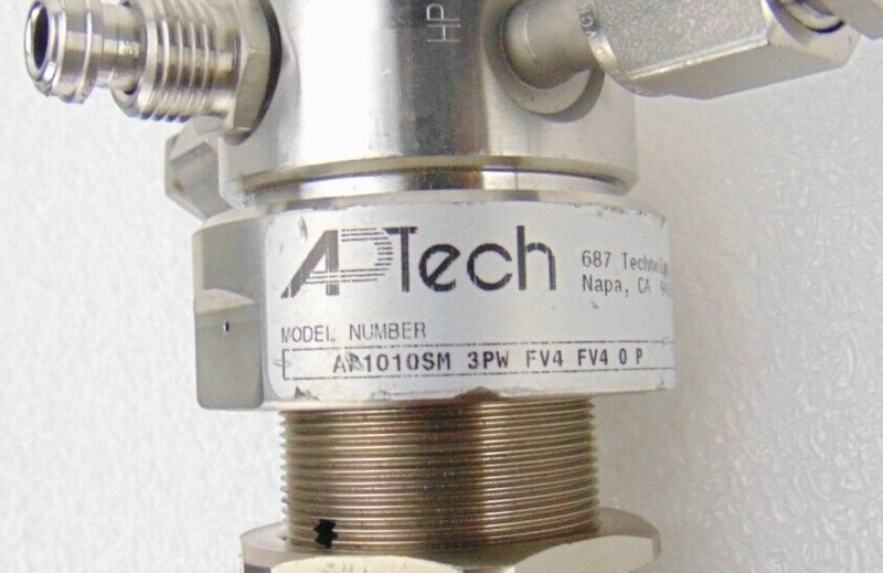 APTech AP1010SM 3PW FV4 FV4 0 P Regulator, Inlet 3500 PSI, Outlet 100 PSI *used - Tech Equipment Spares, LLC