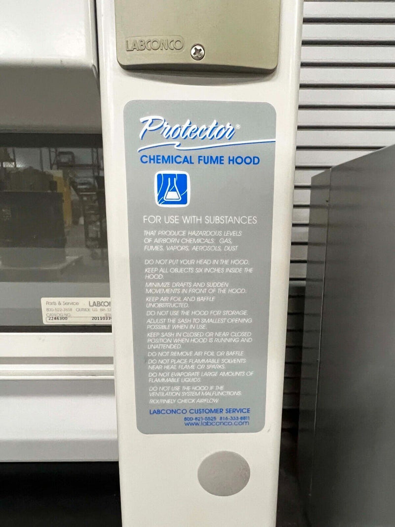 Labconco Protector 2246300 Fume Hood *used working