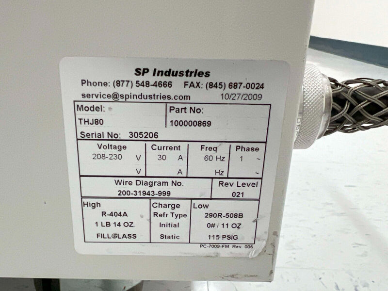 SP Industries PTS THJ80 100000869 ThermoJet Temperature Forcing Unit *working - Tech Equipment Spares, LLC