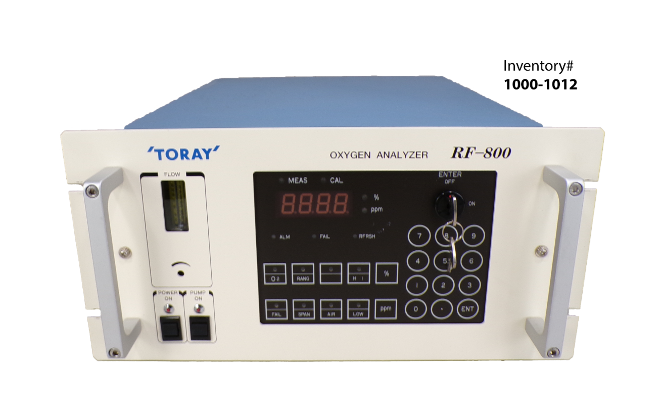 Toray RF-800 Oxygen Analyzer *used working | Tech Equipment Spares, LLC