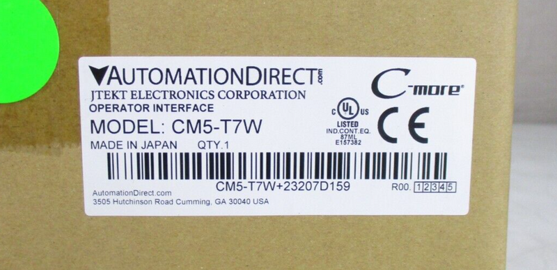 Automation Direct CM5-T7W Touch Screen Panel *new surplus