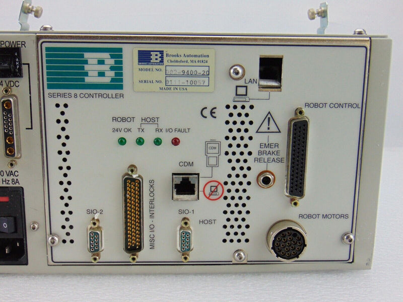 Brooks Equipe PRI 002-9400-20 Series 8 Controller *used working