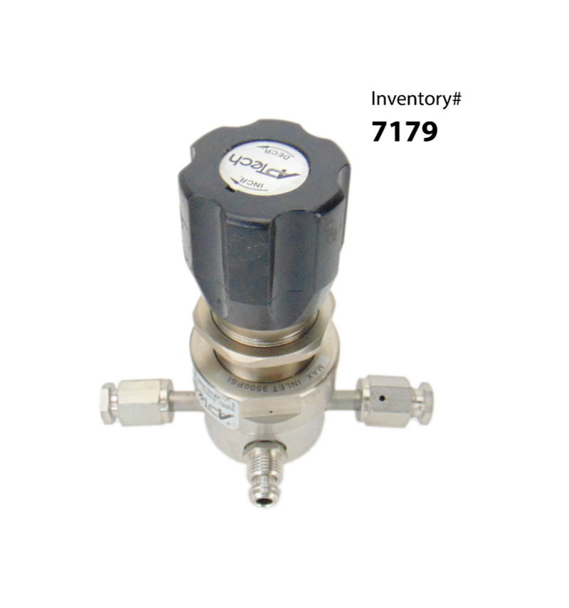 APTech AP1010SM 3PW FV4 FV4 0 P Regulator, Inlet 3500 PSI, Outlet 100 PSI *used - Tech Equipment Spares, LLC