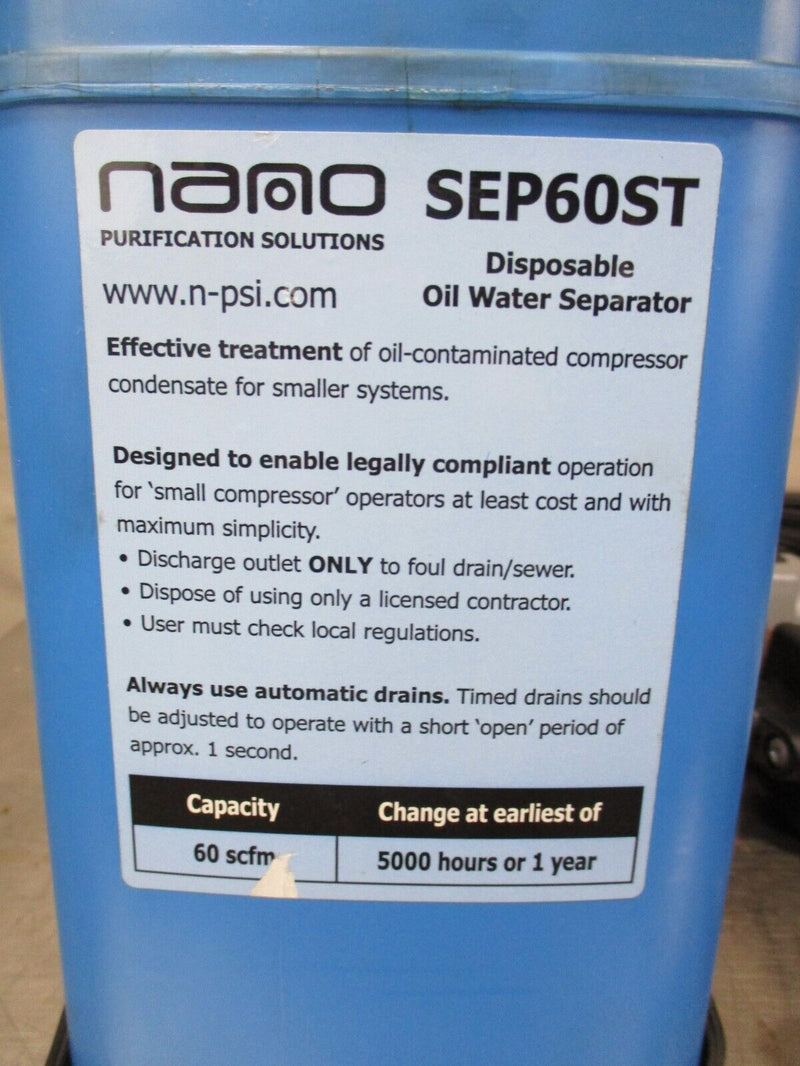 Nano NDL-050 Modular Desiccant Air Dryer w/ SEP60ST Oil Water Separator *working