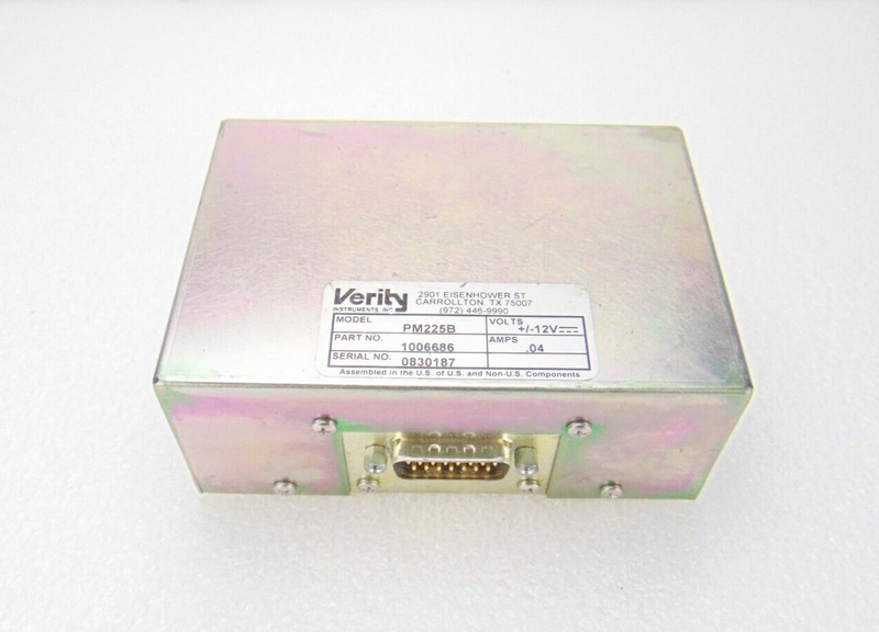 Verity PM225B 1006686 End Point Detector *used working - Tech Equipment Spares, LLC