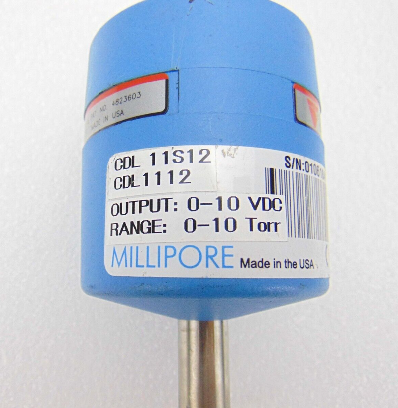 Tylan Millipore CDL 11S12 CDL1112 Pressure Transducer *used working - Tech Equipment Spares, LLC
