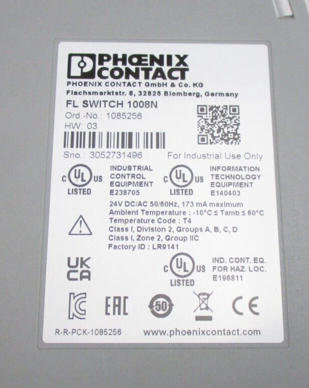 Phoenix Contact FL Switch 1016N FL Switch 1008N, lot of 10 *new surplus