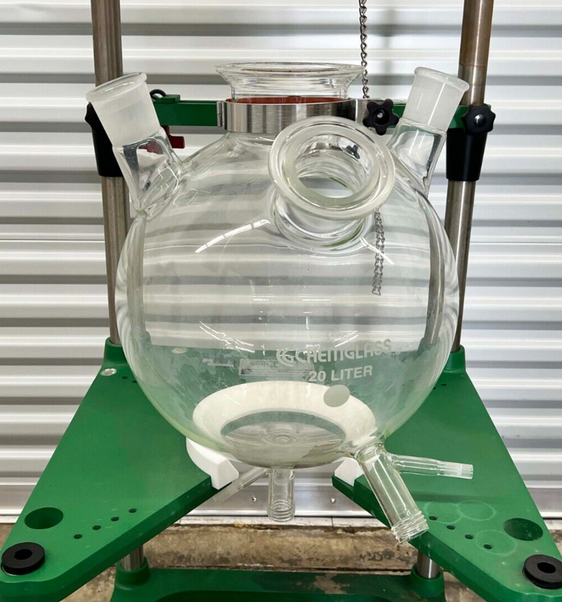 Chemglass 20 Liter Glass Reactor $45/50 CG-1830-50 *used working