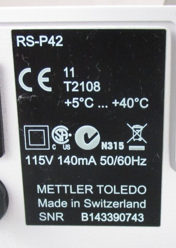 Mettler Toledo RS-P42 Printer *used working