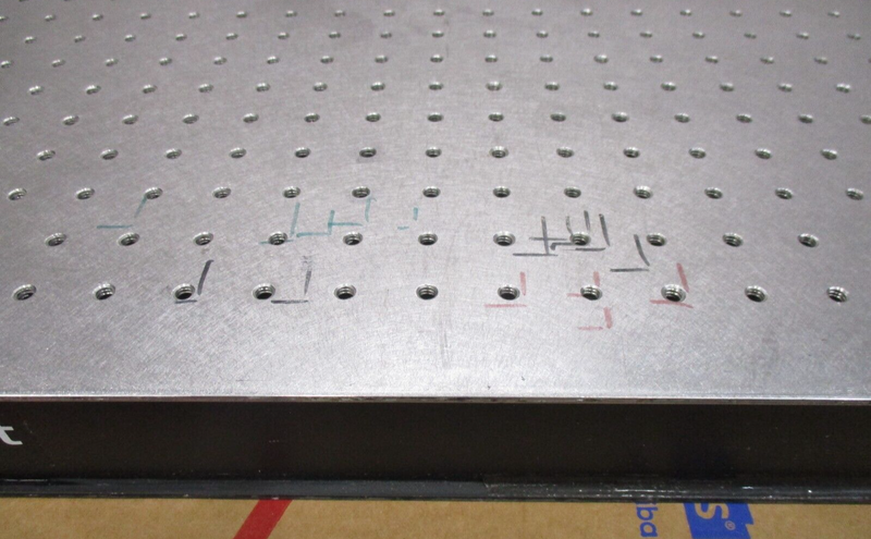 Newport Honeycomb Optical Breadboard 36” x 24” x 2.3” Stainless Steel 3.4mm