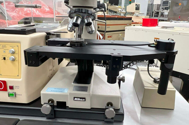 Nidek IM-11 Wafer Loader Nikon Optiphot Microscope Newport Isolation Table