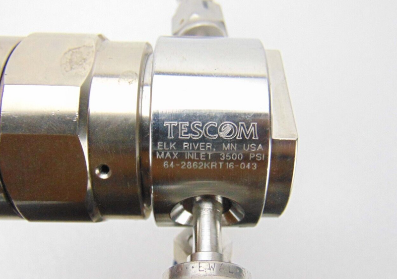 Tescom 64-2862KRT16-043 Regulator, Inlet 3500 PSI, Outlet 100 PSI *used working - Tech Equipment Spares, LLC