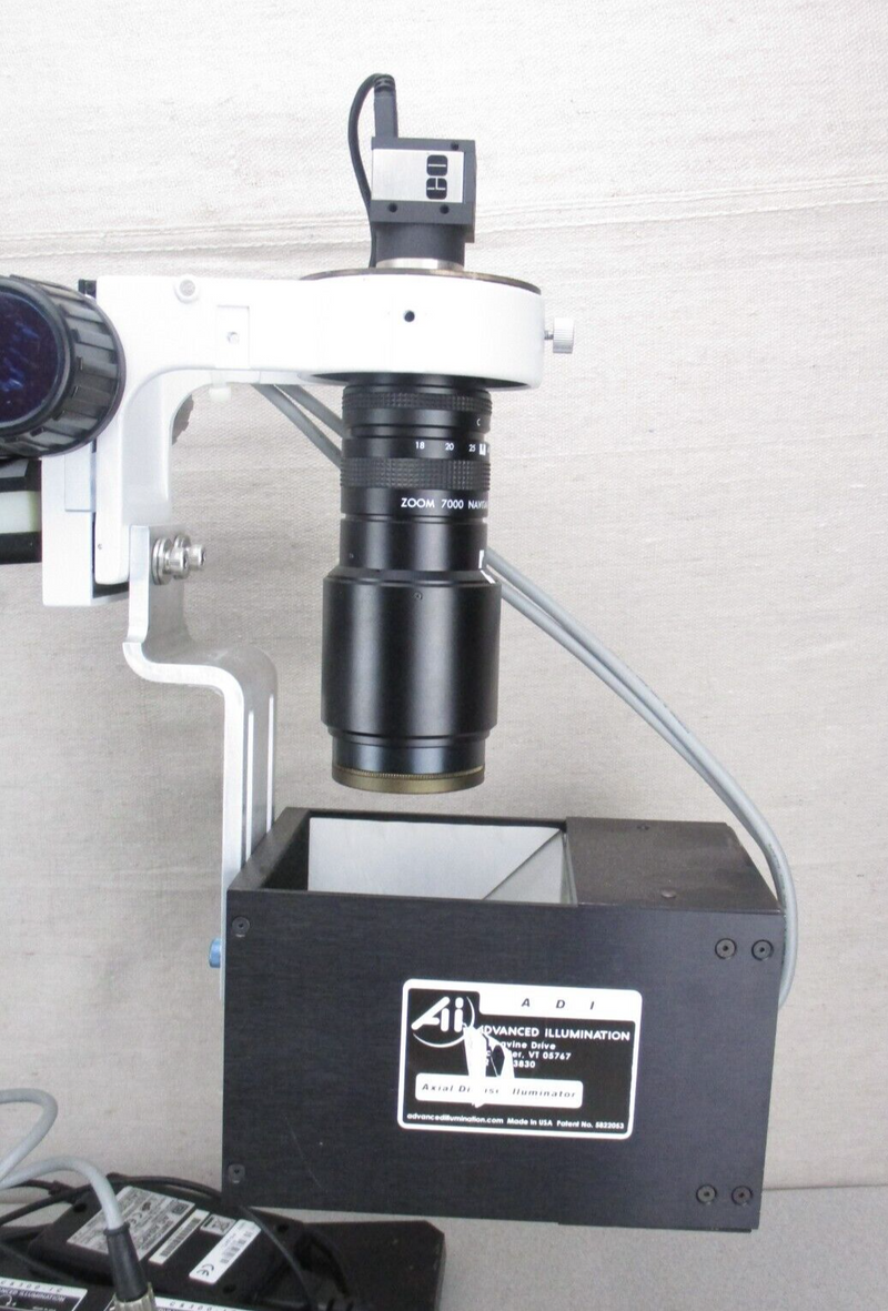 Advanced Illumination Axial Diffuse Illuminator Navitar Zoom 7000 TV Camera