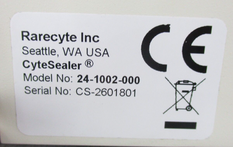 Rarecyte 24-1002-000 Sealer Sample Preparation System *untested