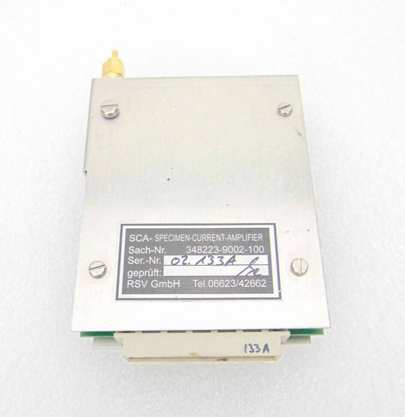 SCA 348223-9002-100 Specimen Current Amplifier *used working, 90-day warranty - Tech Equipment Spares, LLC