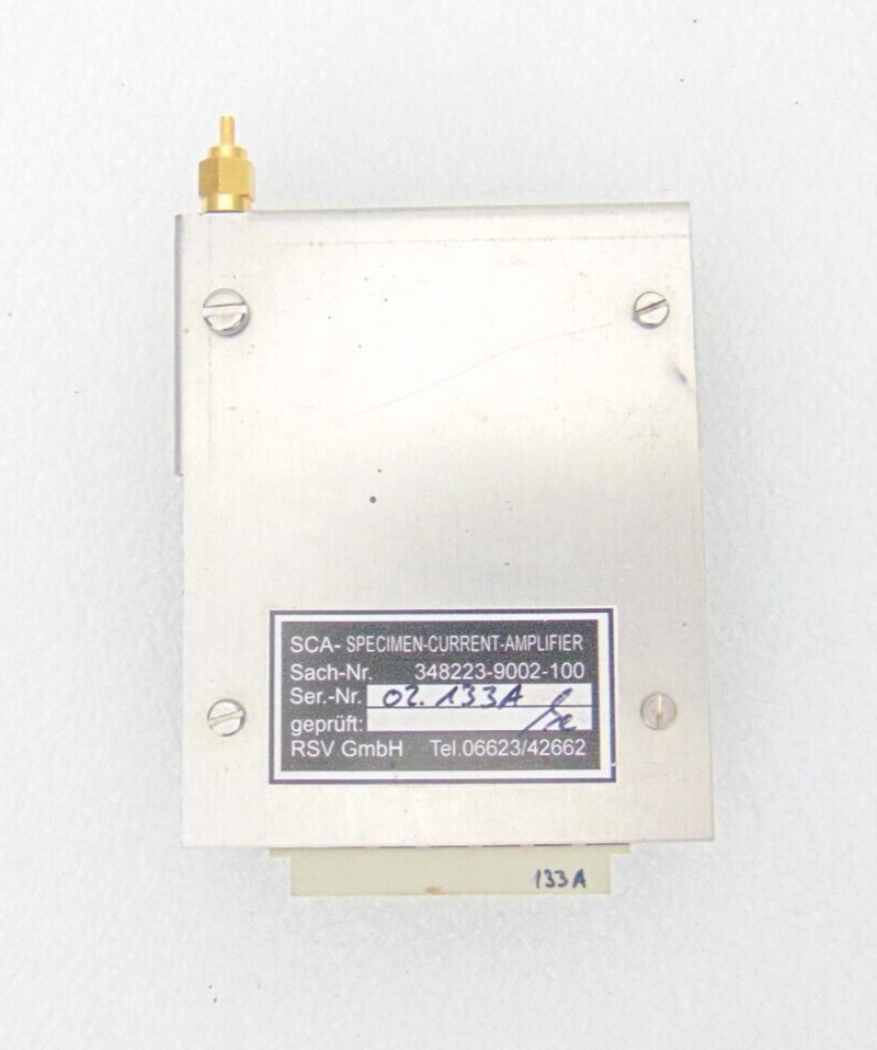 SCA 348223-9002-100 Specimen Current Amplifier *used working, 90-day warranty - Tech Equipment Spares, LLC