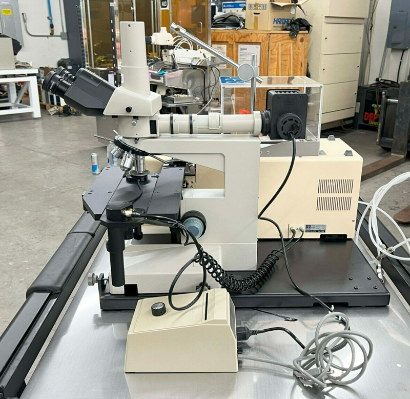 Nidek IM-11 Wafer Loader Nikon Optiphot Microscope Newport Isolation Table