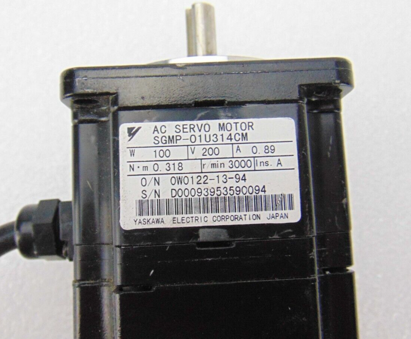 Yaskawa SGMP-01U314M AC Servo Motor *used working - Tech Equipment Spares, LLC