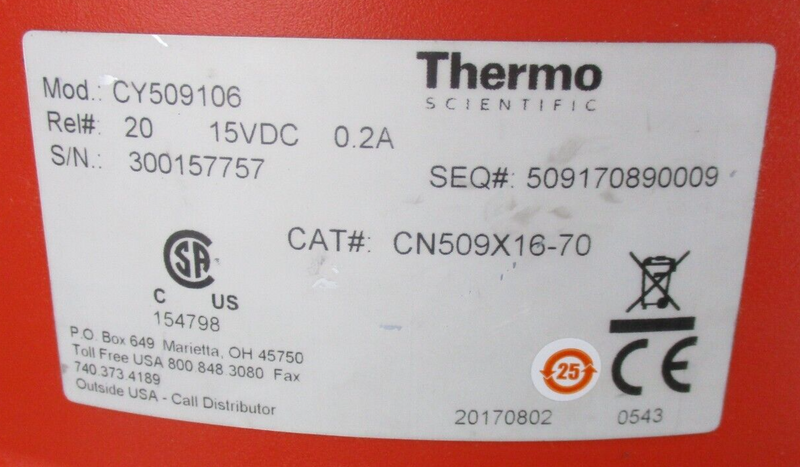 Thermo Locator JR Plus Cryogenic Tank 10770498 CY509106 61 Liter *used working