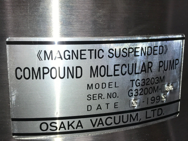 Osaka TG3203M Vacuum Pump (needs repair) - Tech Equipment Spares, LLC
