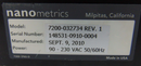 NanoMetrics 7200-032734 Rev 1 Power Supply *untested, being sold as-is - Tech Equipment Spares, LLC