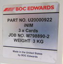 Edwards U20000922 Interface Module iNIM 3 x Cards *used working - Tech Equipment Spares, LLC
