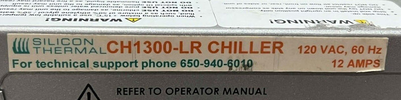 Silicon Thermal CH1300-LR Poly Science LS51TX1ST10C Chiller Air Cooled *used wor - Tech Equipment Spares, LLC