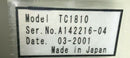 Osaka TC1810 Power Supply Turbo Pump Controller TC 1810 *Used Working, 90 Day Wa - Tech Equipment Spares, LLC