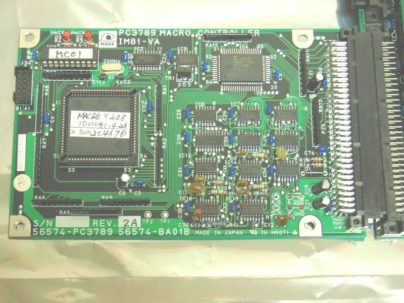 Nidek IM81-MB 56567-PC3787 Main Controller IM81-VA 56574-PC3789 Macro Controller - Tech Equipment Spares, LLC